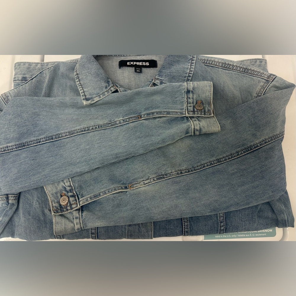Express Blue Jean Jacket - Picture 7 of 9